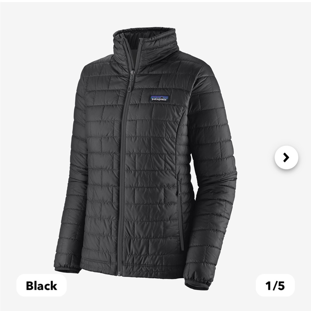 Patagonia Women’s Nano Puff Jacket Black Size Small